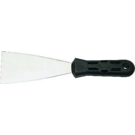 Haromac Malerspachtel B.40mm VA rostfrei m.flachovalem schwarzem Ku.-Heft besteQualität (1/2)