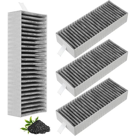 (Upgrade) Lot de 4 filtres à charbon actif pour Siemens HZ9VRCR0 17004796/Bosch HEZ9VRUD0 17004811/Neff Z821VR0 17004806/Gaggenau CA282111 accessoires de filtre de recirculation de remplacement (1/5)