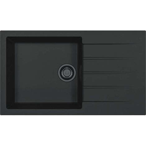 Alveus Cadit - Evier en granit 86x50 cm, deep black 1149158 (1/2)