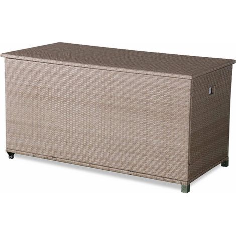 sweeek - Gartenkiste aus Polyrattan 162x82cm