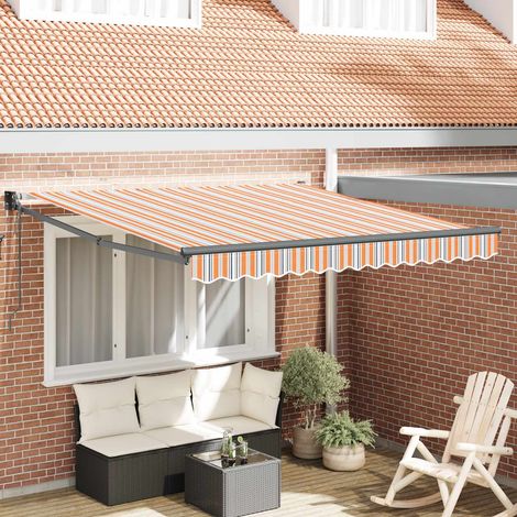Toldo Retráctil Manual Multicolor 300x250 cm tela