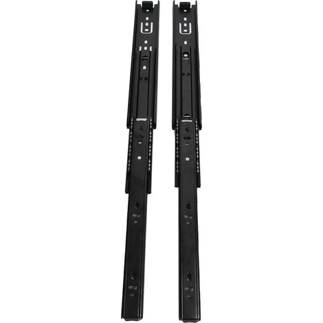 Lot de 10 paires de glissières de tiroir à 3 sections, extension, rail de guidage grande capacité de charge pour la maison et le bureau, 30,5 cm (12 po) (1/5)