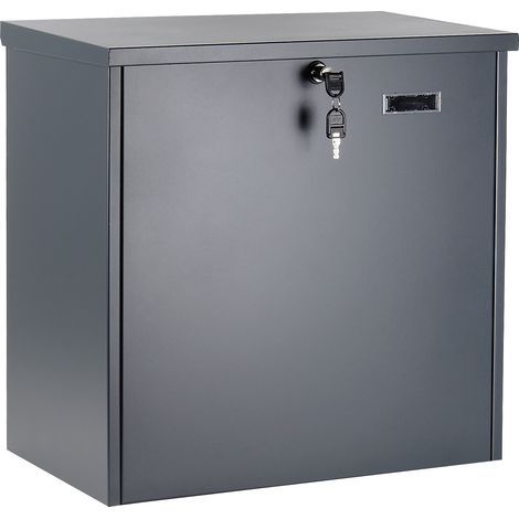 Buzón para paquetes gris 50,8x31,5x50cm buzón de paquetería de pared para entregas seguras