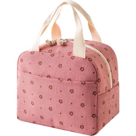 Lunchbox Aislada - 9 L - Compartimentos Multiples - Ligera 150 G - Para Trabajo Viaje Playa - Rosa (1/5)