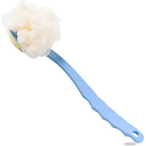 Brosse de bain double face, brosse de bain à long manche, brosse de bain deux-en-un à poils doux, brosse pour le dos