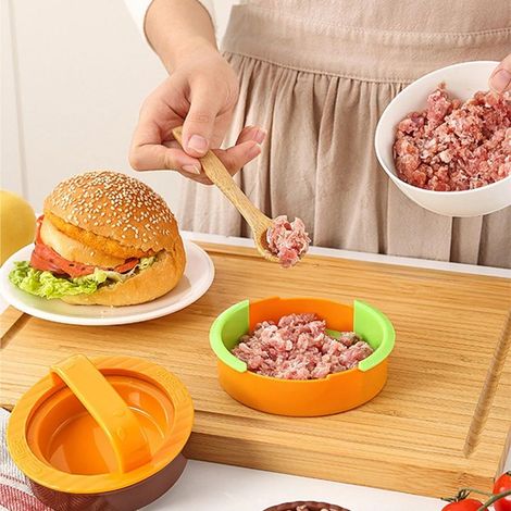 Hamburgerpresse und Frikadellenform, Küchenutensilien – Hackfleischformer für Restaurant, Haushalt, Grillen, Garten, Camping (1/5)