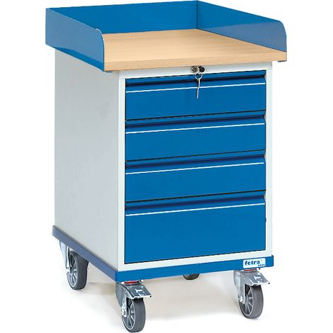 Fetra Rollschrank mit Umrandung und 4 Schubladen (1/2)