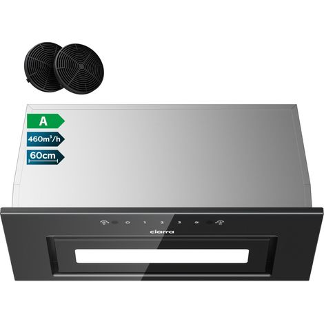 CIARRA Cappa Gruppo Incasso 60cm 460m³/h 3 Velocità Comando Touch o a Gesto CD6931BK (1/5)