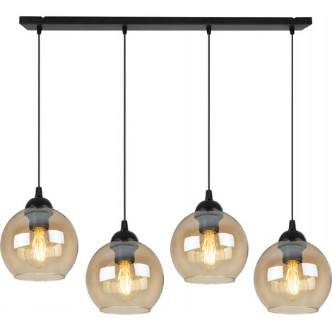 LÁMPARA COLGANTE MODERNA Y ELEGANTE CON BOLA DE CRISTAL