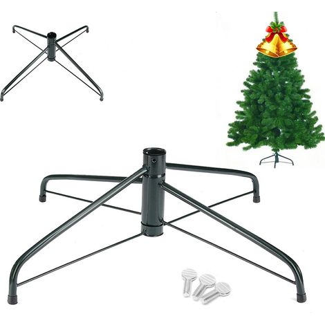 Support en Métal pour Sapin de Noël, Trépied Solide Accessoire Base Arbre (1/5)