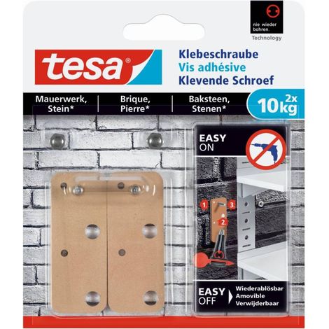Klebehaken Assa Abloy beige rechteckig 10 kg Pack 2 (1/3)