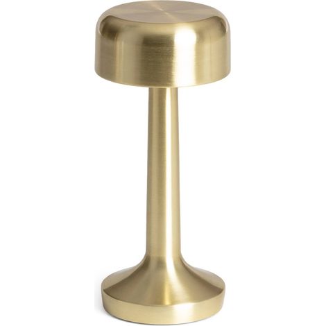 David gold metal LED indoor table lamp Ø9cm ILUMDAV23(David), Golden Yellow, 9x9x23 cm