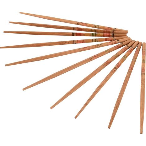 Ensemble de 10 baguettes en bambou pour sushis et plats asiatiques (1/2)