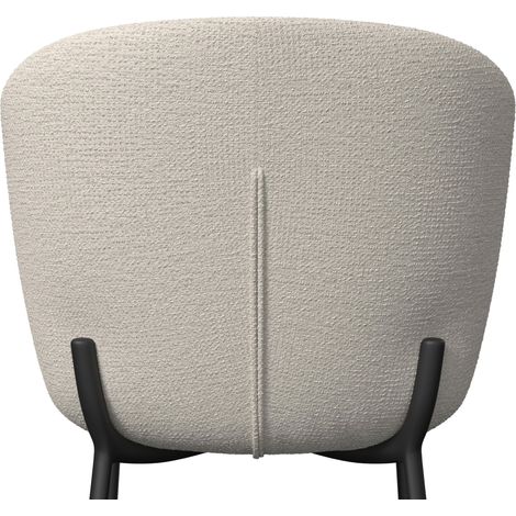 Mömax Stuhl Noemie Creme Chenille Gepolstert (1/5)