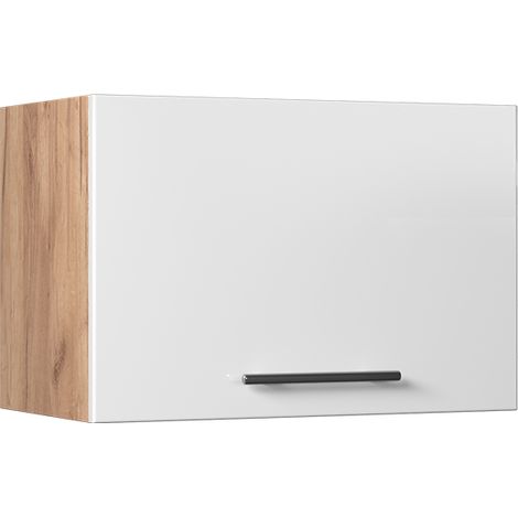 Pensile da cucina Fame-Line, Bianco lucido/Rovere dorato, 60 cm, Vicco (1/5)