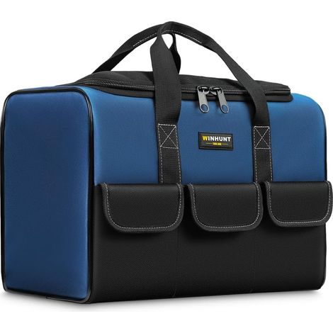 Werkzeugtasche, große Kapazität, 31 x 17 x 22 cm – Max. Belastung 10 kg – Viele Taschen für organisierte Aufbewahrung – Für Elektriker und Schreiner (1/5)