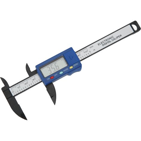 Pied à coulisse numérique 0 à 100 mm, outil de mesure électronique léger avec écran LCD