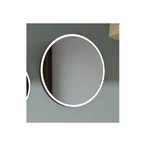 Miroir de Salle de Bain Rond Ø90cm SANIJURA Reflet Sun Light Avec Éclairage LED 60W et Antibuée 50W - 905040 - NEUF (1/2)