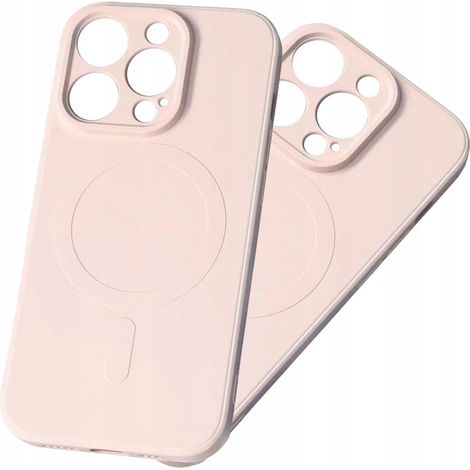 Custodia in silicone con MagSafe per iPhone 15 Plus, colore rosa. (1/5)