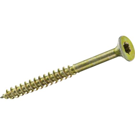 HSI Spanplattenschrauben TX25 Ø 4,5 x 60 mm - 85 Stück gelb verzinkt