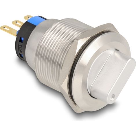Delock Interruptor giratorio para instalaciÃ³n, 3 x conexiÃ³n de soldadura de 22 mm