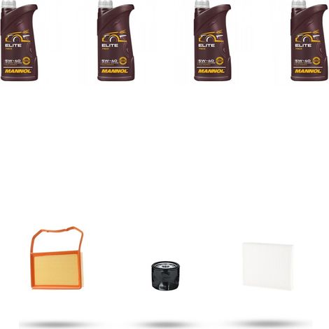 Kit tagliando 3 FILTRI e 4L OLIO compatibile con Seat MII 1.0 Ecofuel 50kw dal 2012 (1/4)