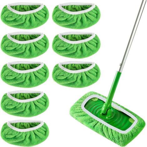 Wet Mops for Swiffer, Pack of 8, High Dirt Absorption, Wet and Dry Use for Effective Cleaning (1/5)