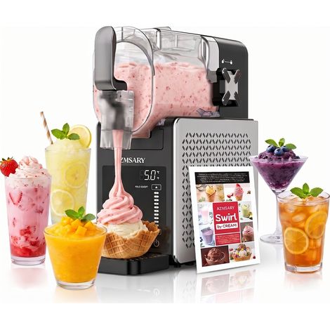 Slush Maschine – 2,5 L Slushie Maker, kein Eis erforderlich, mit LED-Display, 6 Automatik-Programme für Margaritas, Frappés, Milchshakes, Einfache Ein-Knopf-Bedienung