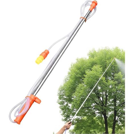360cm Lance d'arrosage ergonomique et longue, bras d'arrosage extensible et multifonctionnel, dispositif d'arrosage avec buse réglable