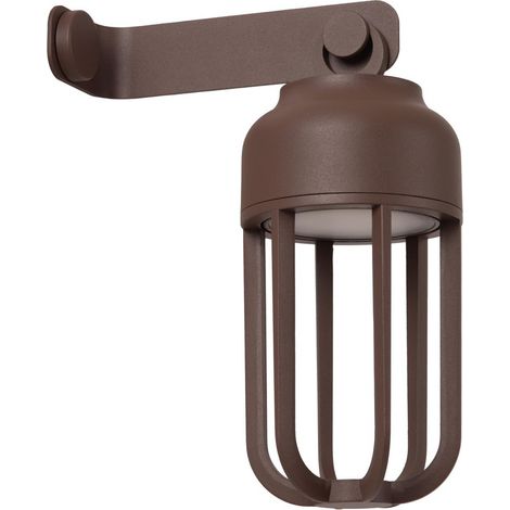 Lampe murale rechargeable Wells Brun rouille - 33809/05/97 (1/3)