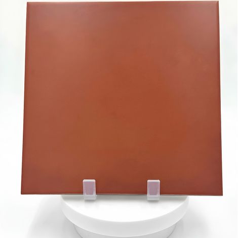 Aelle - Carrelage sol / mur effet ciment uni rouge terre cuite 20x20 cm 1900 ROJIZO - Vendu par boîte de 1 m²