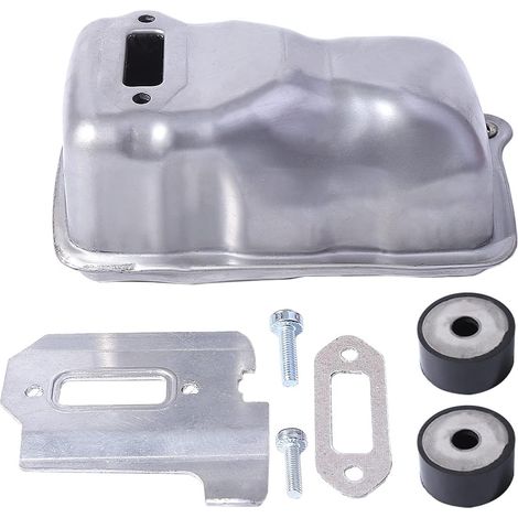 Kit silencieux avec joint et plaque de refroidissement pour Stihl TS410 TS420 Scie à tronçonner Remplace 4238-140-0610 Pied tampon en caoutchouc (1/5)