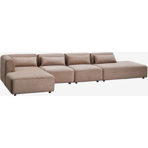 Sofá modular chaise longue esquinero izquierdo de 4 piezas con diván Fogler SKLUM (1/5)