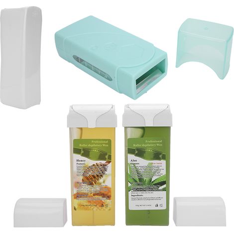 Chauffe-cire pour épilation avec 200 g de cire et 100 feuilles de papier dépilatoire. Prise UE 220 V. (1/5)