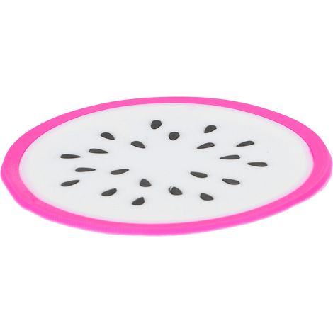 Sous-verre en silicone en forme de fruit de dragon, dessous de plat pour table et cuisine (1/5)