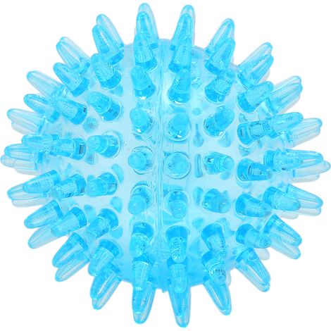 Balle de massage à picots creuse, souple et transparente pour les mains et les poignets. (1/5)