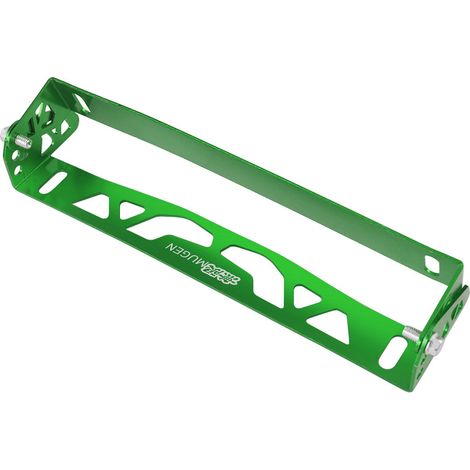 Adjustable Aluminum Alloy License Plate Frame for Car Modification - Patterned License Plate Frame - Green