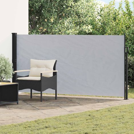 vidaXL Tenda laterale retrattile Grigio 300 x 160 cm Poliestere