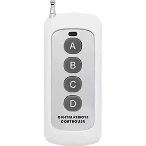 Télécommande sans fil 433 MHz, module EV1527 à code d'apprentissage avec antenne ABCD, commande à 4 boutons, portée de 1000 m. (1/5)