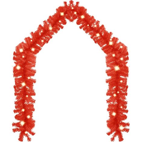 vidaXL Guirnalda de Navidad con luces LED rojo 5 m (1/2)
