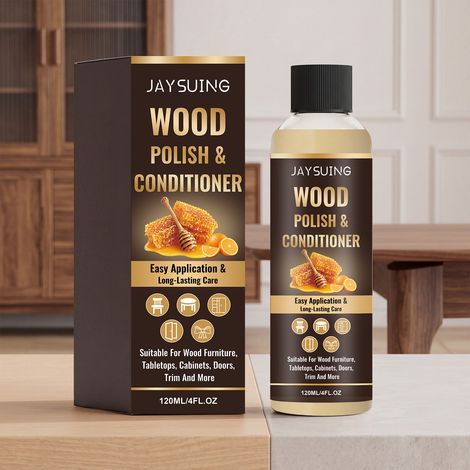 Produit de polissage et d'entretien pour meubles en bois : Nettoie et ravive en douceur les meubles en bois, éliminant la saleté et leur apportant de la brillance. – 120 ml -- AKRACING (1/5)