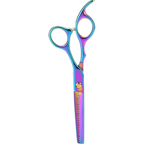 Ciseaux professionnels pour coupe de poils de chien, cisaille de toilettage chromée, tondeuse à éclaircir (1/5)