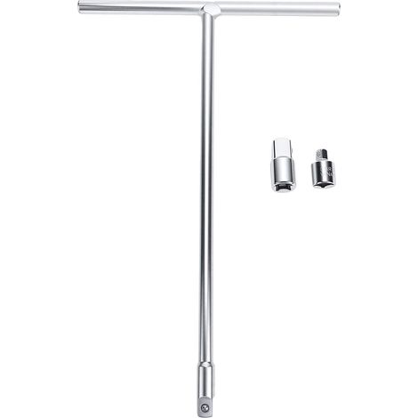 Long Reach Wrench with 3/8 Inch T-Handle, Chrome Vanadium Steel Construction, for Motorcycle, ATV, UTV, Loosening Fasteners (1/5)