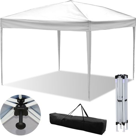 Hengda Pergolato da giardino. Tenda pieghevole. Protezione solare UV 50+. POP-UP Bianco 3x3m (1/5)