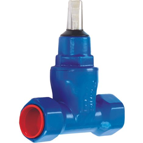 Vanne d'eau filetée ZG2 DN25 avec joint souple, PN16, fonte ductile GJS
