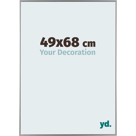 yd. - Cadre photo 49x68 - Argent Brillant - Plastique - Evry