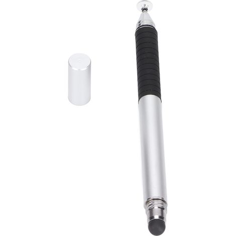 Stylet haute précision et haute sensibilité, prise en main confortable, design ergonomique en forme de stylo, stylet capacitif argenté