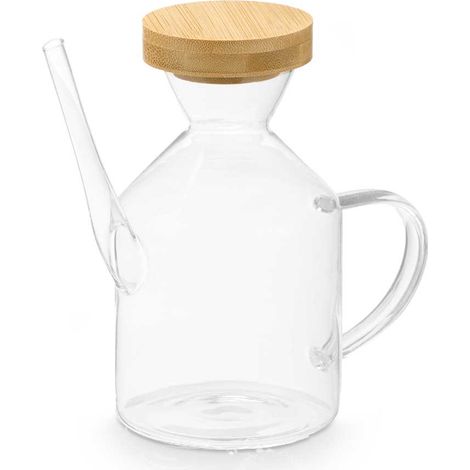 Carafe à huile d'olive avec couvercle en bambou 60 (1/5)