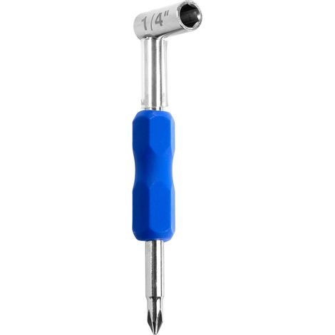 MusicNomad MN231 Premium Truss Rod Wrench - 1/4” for Taylor Guitars, Plus Magnetized Screwdriver (1/4)