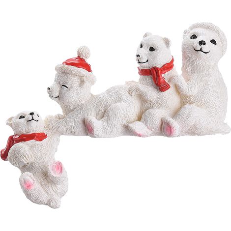 Décoration de Noël Resin Figurines Cartoon Animaux - Ensemble de 1 - Multicolore 24cm (1/5)